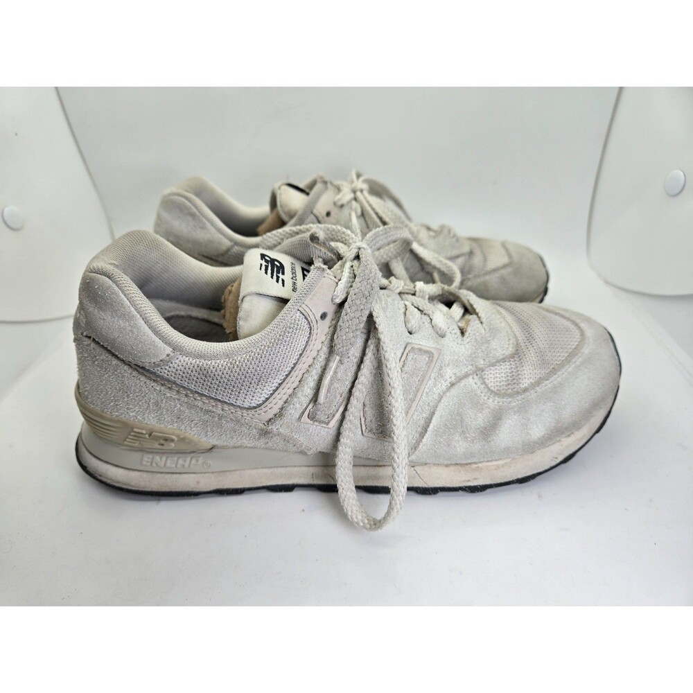 New Balance 574 Shoes Men's 6 D Core Light Grey Suede Casual Athletic Sneakers